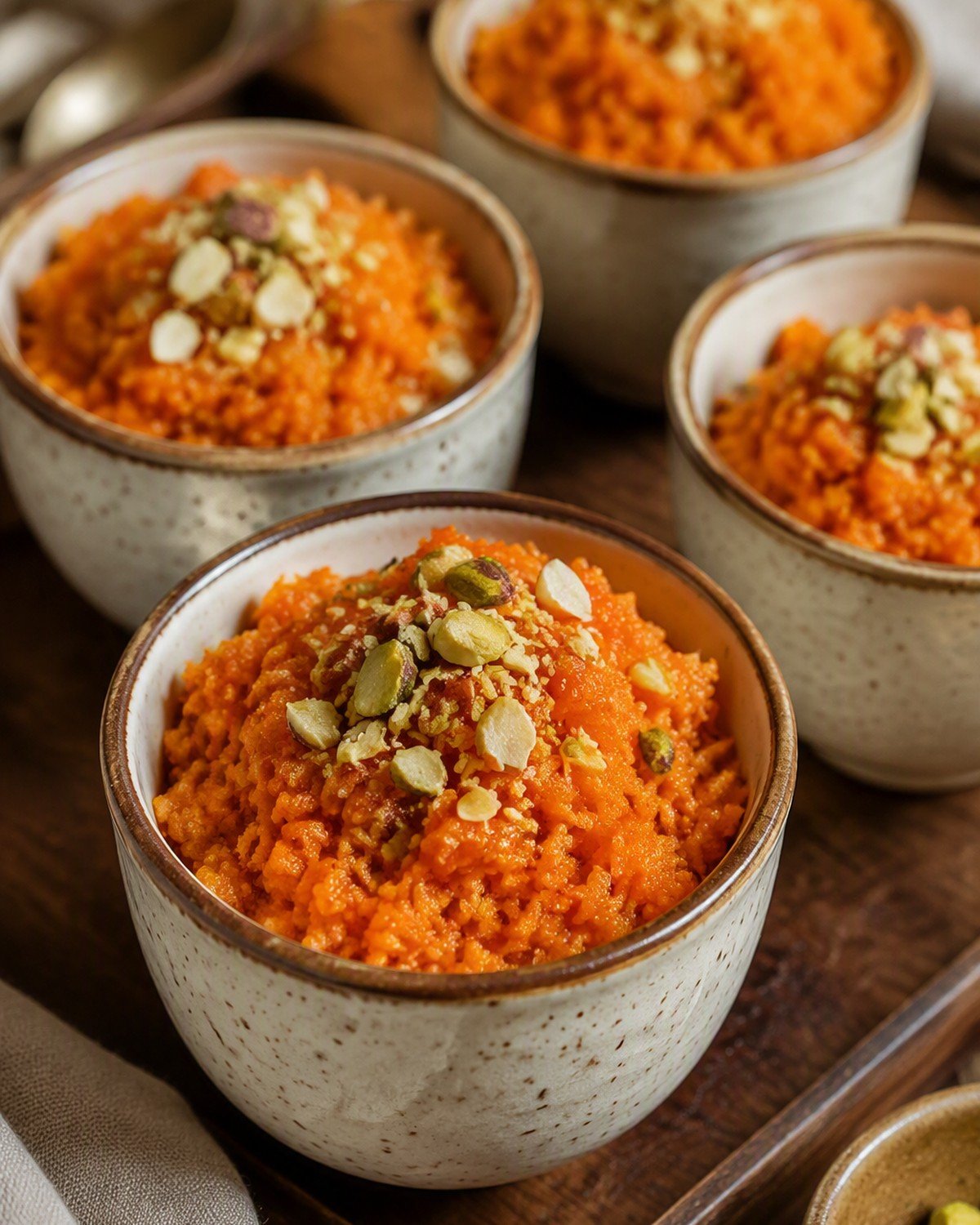 Carrot halwa cups