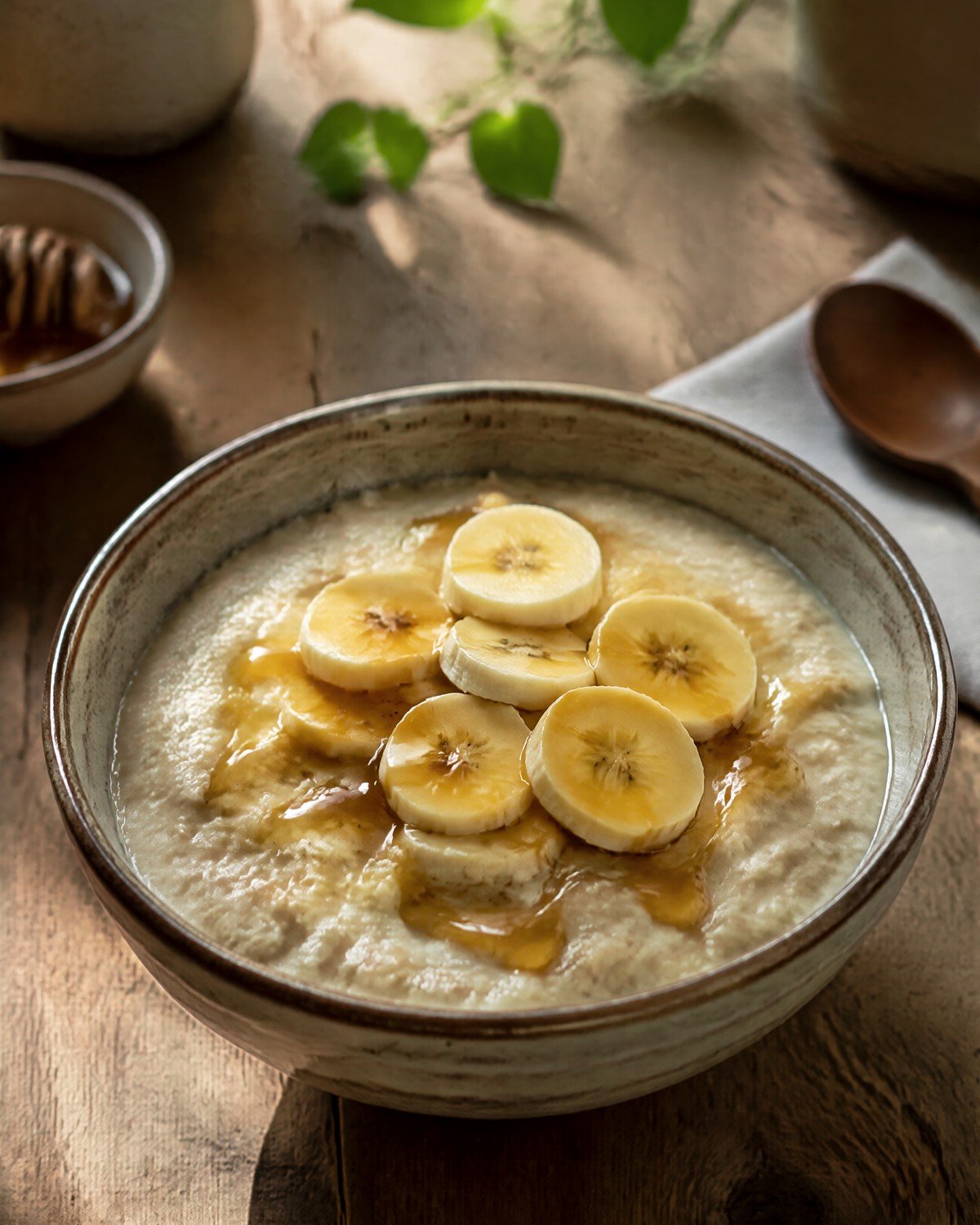 Banana oats porridge